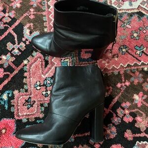 J. Crew Sleek Black Ankle Booties